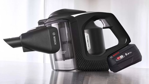 Bosch Serie 8 BCS82PWR25 scopa elettrica Aspirapolvere a bastone Batteria Secco Senza sacchetto 0,4 L Nero, Rosso 5 Ah