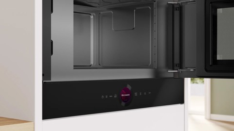 Bosch Serie 8 BFR7221B1 forno a microonde Nero Solo microonde Da incasso 21 L 900 W