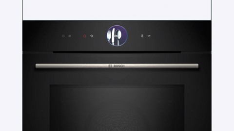 Bosch Serie 8 HMG7361B1 Forno combinato con microonde Air Fry Nero
