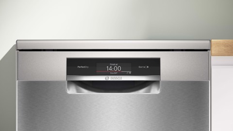 Bosch Serie 8 SMS8TCI04E Lavastoviglie da libera installazione 60 cm Acciaio spazzolato anti-impronta Classe A