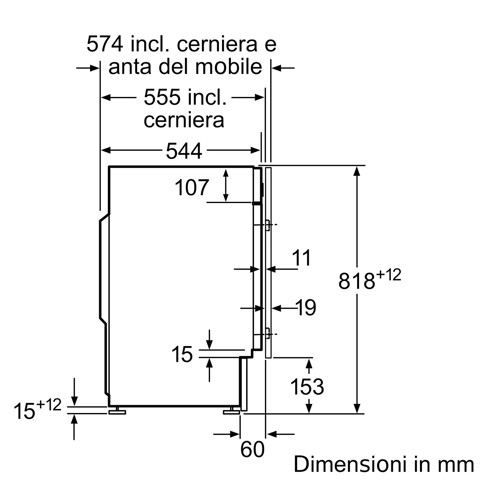 Bosch Serie 8 WIW28542EU lavatrice Caricamento frontale 8 kg 1400 Giri/min Bianco
