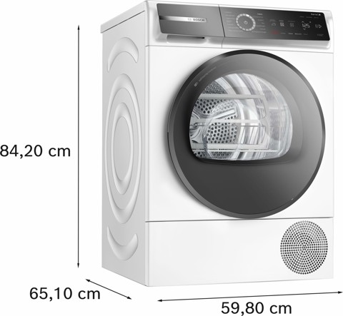 Bosch Serie 8 WQB245B0IT Asciugatrice a pompa di calore 9 kg Bianco