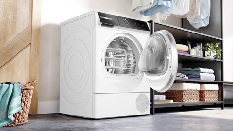 Bosch Serie 8 WQB246C0II Asciugatrice a pompa di calore 9 kg Bianco