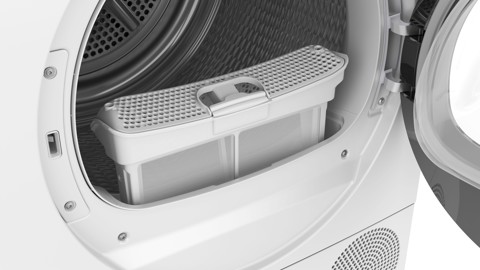 Bosch Serie 8 WQB246D0II asciugatrice Libera installazione Caricamento frontale 9 kg Bianco