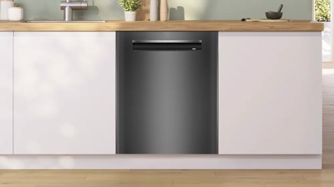 Bosch SMP4ECC72S Serie 4 Lavastoviglie da incasso sottopiano 14 coperti Acciaio nero spazzolato anti-impronta Classe A
