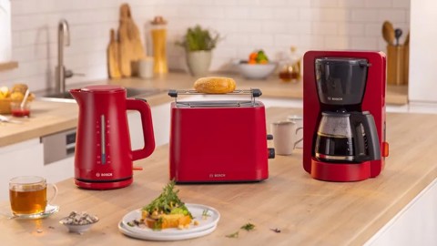 Bosch TWK3M124 bollitore elettrico 1,7 L 2400 W Rosso