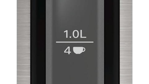 Bosch TWK3P420 bollitore elettrico 1,7 L 2400 W Nero, Acciaio inossidabile