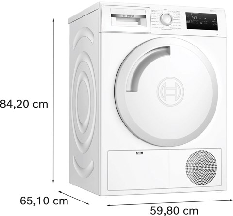 Bosch WTH83208II Serie 4 Asciugatrice a pompa di calore 8 kg Bianco