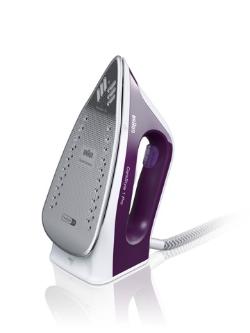 Braun CareStyle 1 Pro - Ferro da stiro con caldaia, Piastra con tecnologia FreeGlide3D, 2200W, 1,7L, Viola (IS1514VI)
