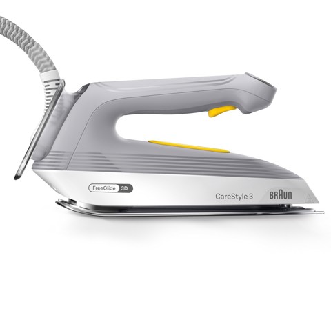 Braun CareStyle 3 - Ferro da stiro con caldaia, Piastra con tecnologia FreeGlide3D, 2200W, 2L, Grigio (IS3231GY)