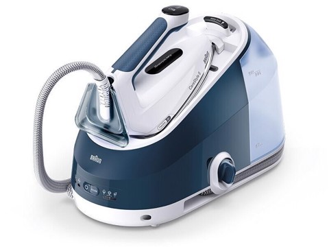 Braun CareStyle 5 - Ferro da stiro con caldaia, Manico ergonomico certificato, 2400W, 2L, Blu (IS5245BL)