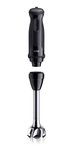 Braun MultiQuick 3 - Minipimer, Frullatore a immersione, con Tritatutto, 700W, Nero (MQ.30201M)