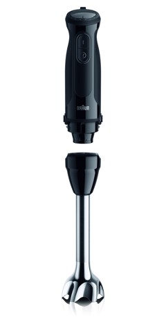 Braun MultiQuick 5 - Minipimer, Frullatore a immersione, con Tritatutto, 1000W, Nero (MQ.50202M)