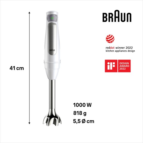 Braun MultiQuick 7 MQ7035I Minipimer Frullatore ad immersione Silver