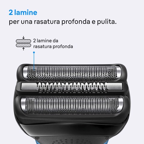 Braun Series 3 Serie 3 Rasoio Elettrico, Uso a Secco, 300S, Grigio