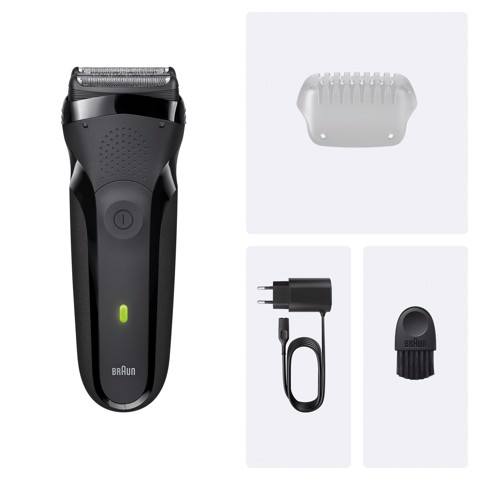Braun Series 3 Serie 3 Rasoio Elettrico, Uso a Secco, 300S, Grigio