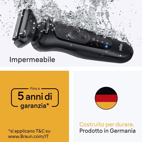 Braun Series 5 52-N1200S Rasoio Trimmer Nero