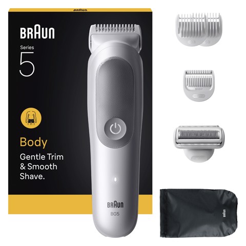 Braun Series 5 Rasoio Elettrico Corpo Uomo , +6 Strumenti Di Rasatura, Impermeabile, BG5550, Grigio