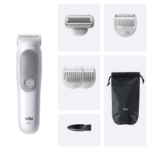 Braun Series 5 Rasoio Elettrico Corpo Uomo , +6 Strumenti Di Rasatura, Impermeabile, BG5550, Grigio