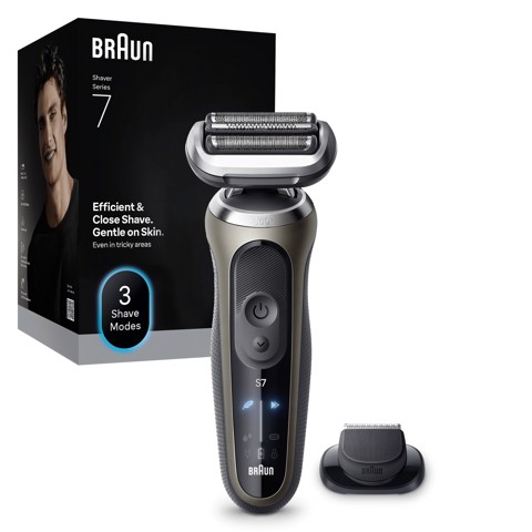Braun Series 7 Rasoio Elettrico, +1 Accessorio, 72-C1200S, Oro