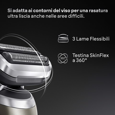 Braun Series 7 Rasoio Elettrico, +1 Accessorio, 72-C1200S, Oro
