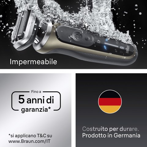 Braun Series 7 Rasoio Elettrico, +1 Accessorio, 72-C1200S, Oro