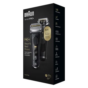 Braun Series 9 Pro+ 9510s Wet & Dry Rasoio Trimmer Nero