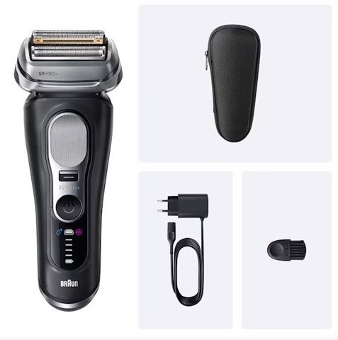 Braun Series 9 PRO+ Rasoio Elettrico, Pro SensoAdapt, 60 min, 9600S, Nero