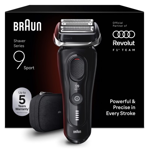 Braun Series 9 Sport 9110s Rasoio Nero