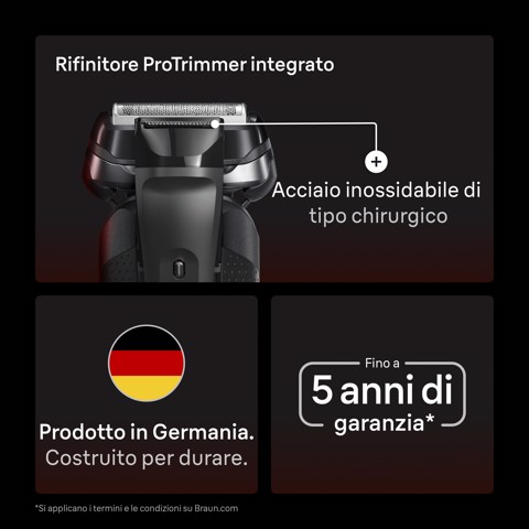 Braun Series 9 Sport 9110s Rasoio Nero