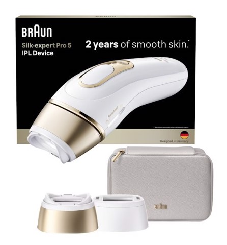 Braun Silk-expert Pro Silk·expert Pro 5, Epilatore A Luce Pulsata, 2 Testine E Custodia, PL5210