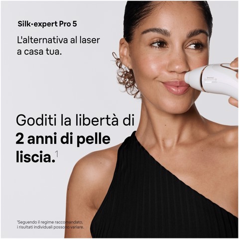 Braun Silk-expert Pro Silk·expert Pro 5, Epilatore A Luce Pulsata, 2 Testine E Custodia, PL5210