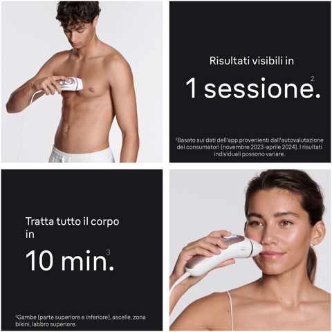 Braun Silk-expert Skin I·Expert Epilatore A Luce Pulsata Smart, Epilazione a Casa, Con App Gratuita, 2 Testine, PL7211