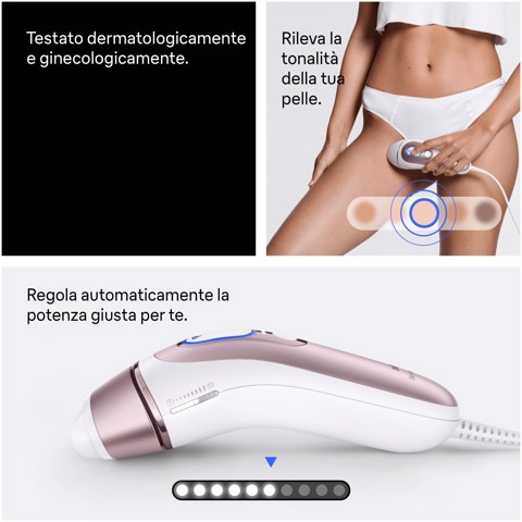 Braun Silk-expert Skin I·Expert Epilatore A Luce Pulsata Smart, Epilazione a Casa, Con App Gratuita, 2 Testine, PL7211