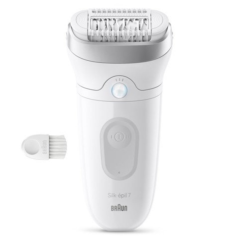 Braun Silk·épil 7, Epilatore Wet & Dry, Pelle Liscia A Lungo, 7-000, Argento