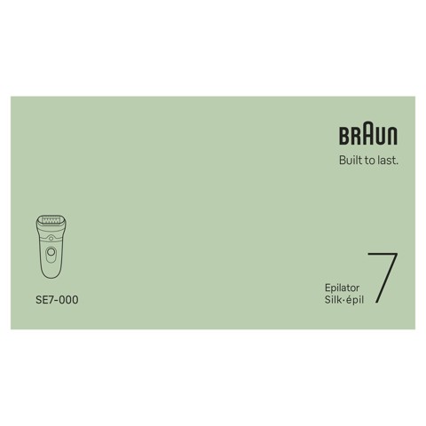 Braun Silk·épil 7, Epilatore Wet & Dry, Pelle Liscia A Lungo, 7-000, Argento