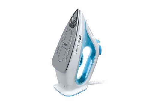 Braun TexStyle 1 Ferro da stiro a secco e a vapore Ceramica 2000 W Blu, Bianco