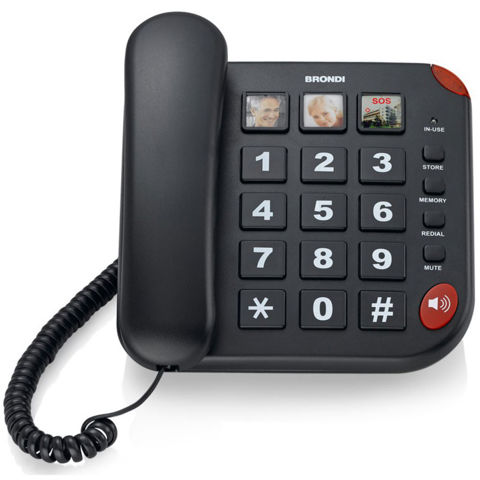 Brondi BRAVO 15 Telefono analogico Identificatore di chiamata Nero