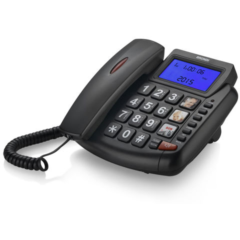 Brondi Bravo 90 Telefono analogico Identificatore di chiamata Nero