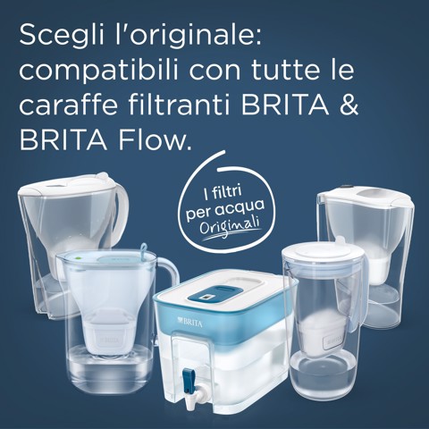 Brita Filtro acqua rubinetto MAXTRA PRO Pure Performance (ex All-in-1) confezione da 3 filtri - Riduce cloro, calcare, PFAS e metalli, filtro originale compatibile con caraffa acqua filtrante