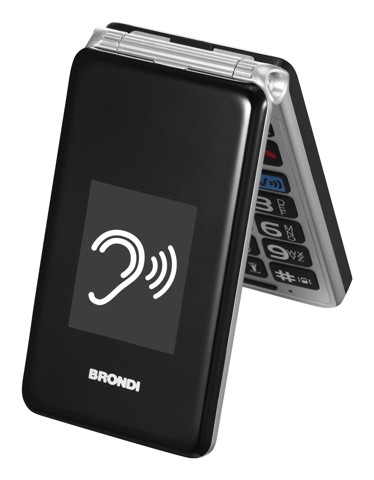 Brondi 10282060 cellulare 7,11 cm (2.8") 119 g Nero, Argento Telefono per anziani