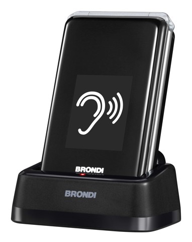 Brondi 10282060 cellulare 7,11 cm (2.8") 119 g Nero, Argento Telefono per anziani