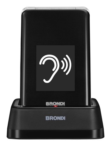 Brondi 10282060 cellulare 7,11 cm (2.8") 119 g Nero, Argento Telefono per anziani