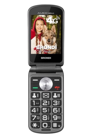 Brondi Amico Mio 4G 7,11 cm (2.8") Nero Telefono cellulare basico