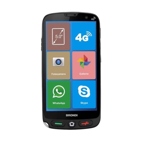 Brondi Amico Smartphone XS 12,7 cm (5") Doppia SIM Android 10 4G USB tipo-C 1 GB 8 GB 2200 mAh Nero