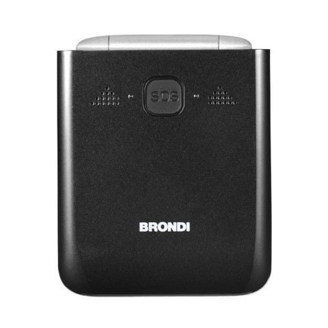 Brondi AMICO TUO 4G 6,1 cm (2.4") Nero, Metallico Telefono per anziani