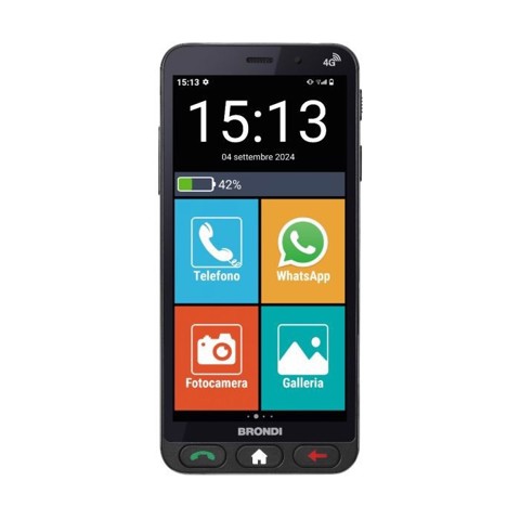 Brondi AMICO VERO 4G 14,5 cm (5.7") Doppia SIM Android 14 3 GB 32 GB 2800 mAh Nero