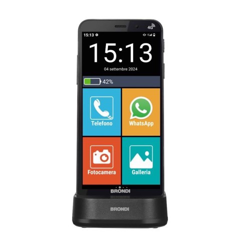 Brondi AMICO VERO 4G 14,5 cm (5.7") Doppia SIM Android 14 3 GB 32 GB 2800 mAh Nero