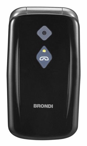 Brondi BRONDISICUROPL cellulare 7,11 cm (2.8") 82 g Nero Telefono con fotocamera