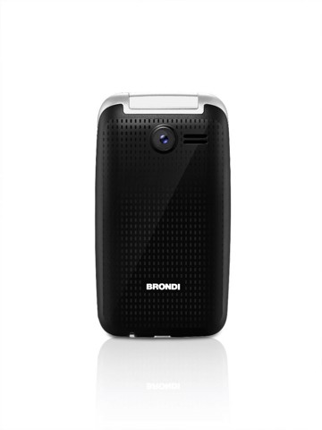 Brondi Contender 7,62 cm (3") Nero Telefono per anziani